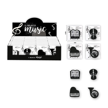 ROOST Radierer MUE-001 Musical, assortiert