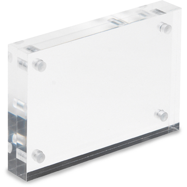Deflecto Magnetic Photo Block - Business Card Size, none