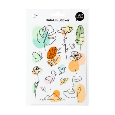 I AM CREATIVE Rub on Sticker A5 4010.61 Illustration