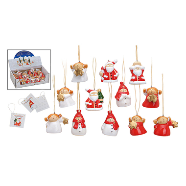 ROOST Affiches de Noël 3x4.5cm 10016700 Figurines de Noël, assortis