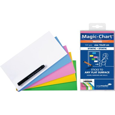 Legamaster Magic-Chart note 10x20cm assorted 500pcs