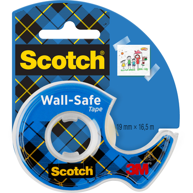 SCOTCH Wall Safe Tape 19mmx16,5m 183-EURO inkl. 1 Tape