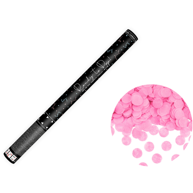 PARTYDECO Canon à confettis 60cm TUKR60-081 Ready to pop rose
