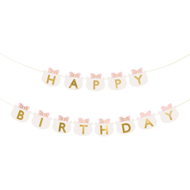 PARTYDECO Guirlande Happy Birthday 2.8m GRL113 Chatons