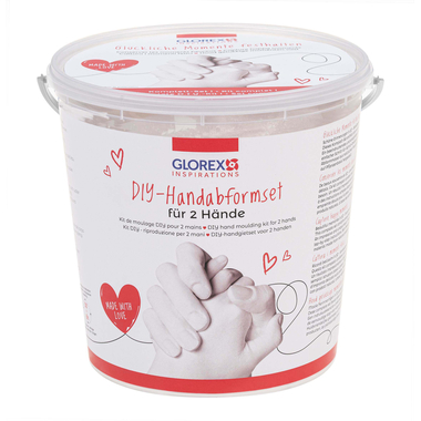 GLOREX DIY Kit de moulage des mains 62704012 pour 2 mains