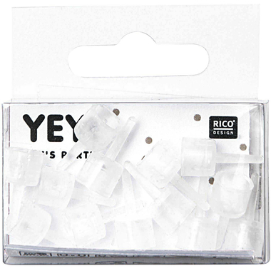 RICO DESIGN Kerzenhalter 16 Stück 81004.01.10 transparent