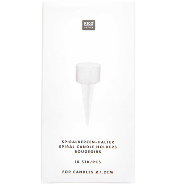 RICO DESIGN Kerzenhalter 10 Stück 400115 Transparent