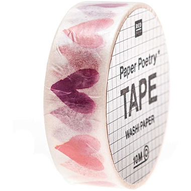 RICO DESIGN Washi Tape Liebe 99001.78.05 aquarell 15mmx10m