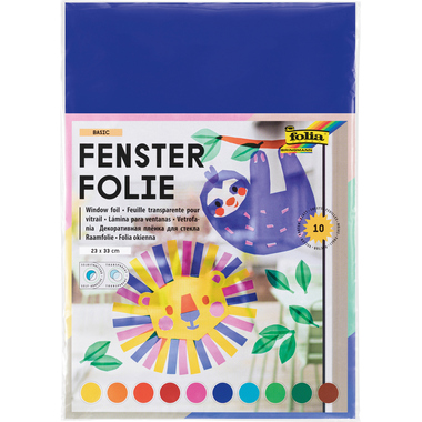 Papier Vitrail Electrostatique 23x33 - Lot De 10 Feuilles