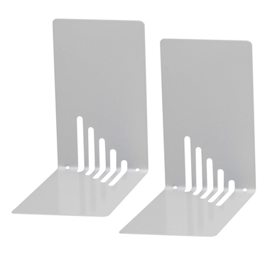 MAUL Buchstütze schmal 4.05 silber 2 Stück