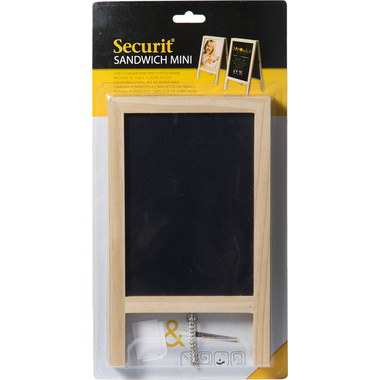 Mini panneau ardoise   24x15x2cm   Securit