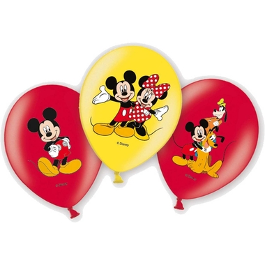 NEUTRAL Balloons Micky Mouse 6 pcs. 999240 jaune, rouge 27.5cm