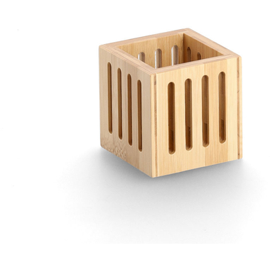Zeller Stiftehalter Bambus 8,0 x 8,0 x 8,0 cm braun