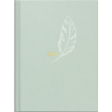 RIDOIDE Taschenagenda Design Line 2027 7013603017.27 1W/2S Feather DE 12x16cm