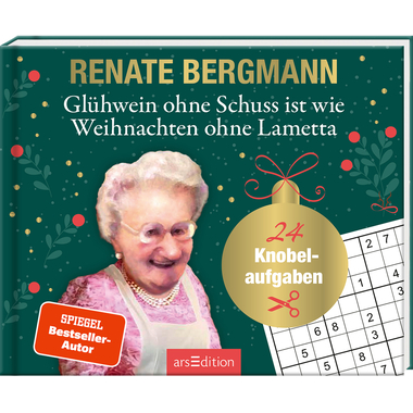 ARS EDITION Adventskalender 15.3x12.6cm 136202 24 Knobelaufgaben
