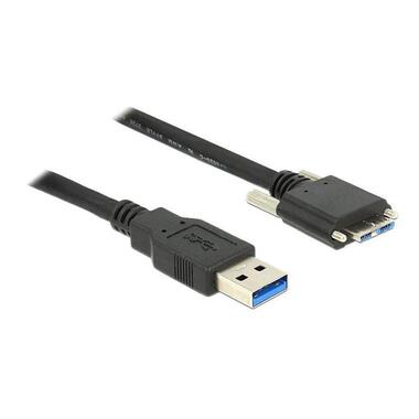 Delock USB 3.0-Kabel verschraubbar USB-A - Micro-USB B 1 m