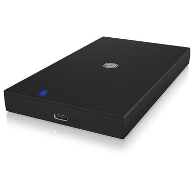 ICY BOX IB-200T-C3, ext. 2.5" SATA Gehäuse, USB 3.2 Gen 1 bis zu 5 Gbit/s, Werkzeuglos, Kunststoff, schwarz