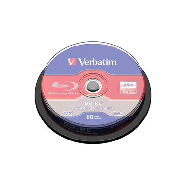 Verbatim BD-RE 25 GB, Spindel (10 Stück)