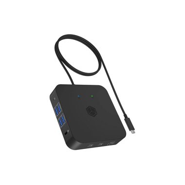 ICY BOX IB-DK4090-C Docking USB 3.2 Gen 2 (3.1 Gen 1) Type-C Black