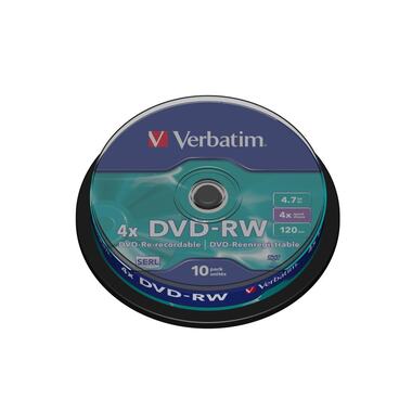 Verbatim DVD-RW 43552 4.7 GB, Spindel (10 Stück)