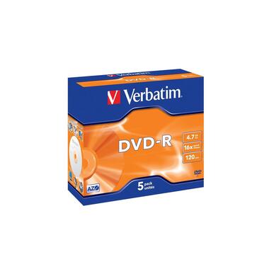 Verbatim DVD-R 4.7 GB, Jewelcase (5 Stück)