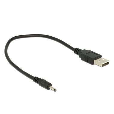 Delock USB-Stromkabel DC Hohlstecker 3/1.1mm USB-A - DC 0.27 m