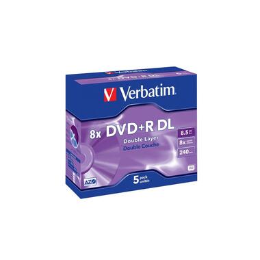 Verbatim DVD+R 8.5 GB, Jewelcase (5 Stück)