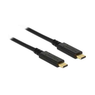 Delock USB 3.1-Kabel 10Gbps, bis 5Ampere, 100Watt USB-C - USB-C 1 m