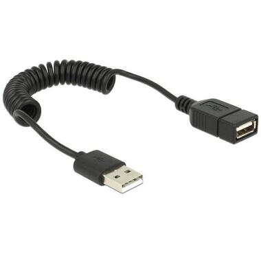 USB 2.0 Spiralverlängerungskabel - Delock