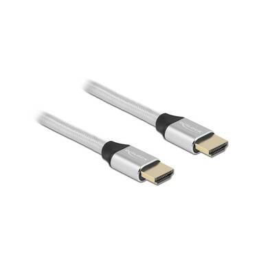 Delock Kabel 8K 60Hz HDMI - HDMI, 2 m, Silber