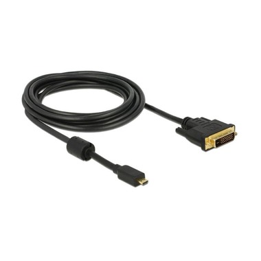 DeLock - Kabel Micro-HDMI - DVI-D, Schwarz, One Size