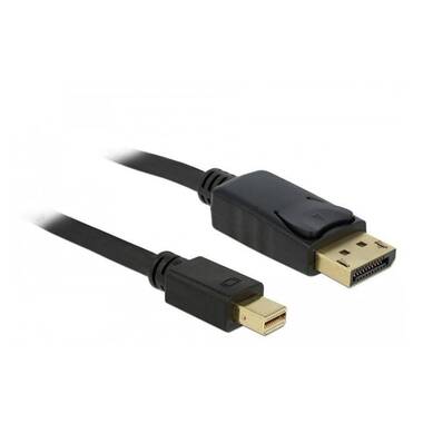 DeLOCK mini DP/DP 1.2 2 m Mini DisplayPort DisplayPort Black