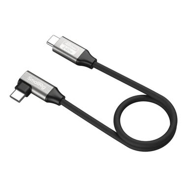 Cable USB-C SmallRig USB4 de 40Gbps, recto a en ángulo, carga rápida de 240W y transferencia de datos de 40Gbps para cámaras portátiles iPhone de 60/35cm
