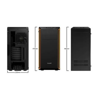 be quiet PC Gehäuse Pure Base 600 Window ATX orange