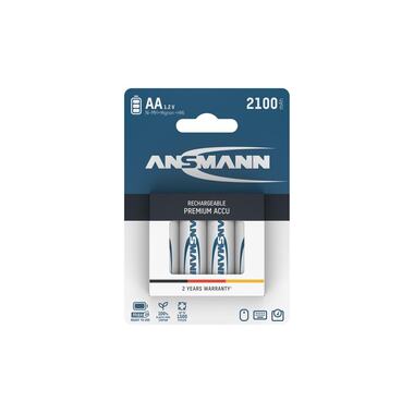 Ansmann Batterie Type 2100 NiMH AA 2100 mAh, 4 Pièce/s