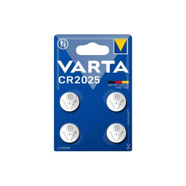 Varta Knopfzelle CR2025 , 4 Stück