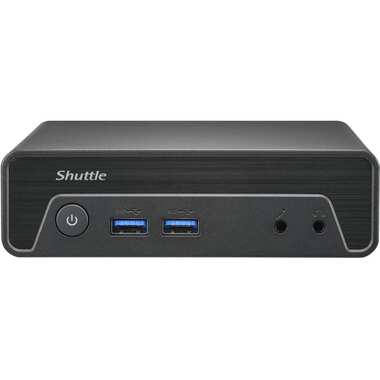 Shuttle Nano PC NE1010BA, Windows 11 Pro,Intel N 100, 8GB DDR4, 128GB M.2, 1x HDMI, 1x DP, 6x USB, 1x LAN, fanless, 24/7 permanent operation, incl. VESA