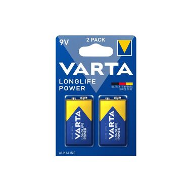 Varta Batterie Longlife Power 9V E-Block , 2 Stück