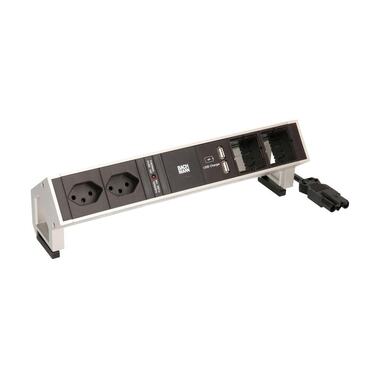 Bachmann Tischsteckdosenleiste DESK 2  2x T13,  2x ABD 2x T13 – 2 ABD