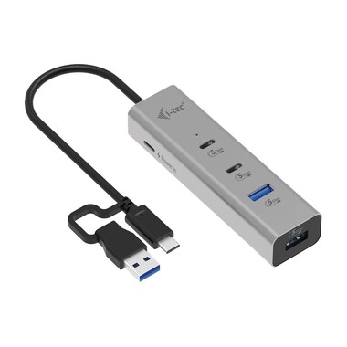 i-tec Metal Universal Charging HUB 2xUSB-C + 2x USB-A Port + Power Delivery 85W