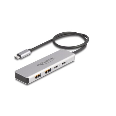 Delock USB-Hub 10 Gbps 2 x USB Typ-A und 2 x USB Type-C