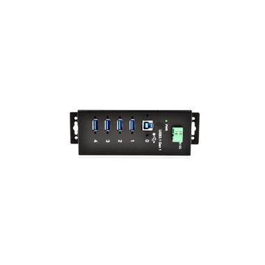 EXSYS EX-1185HMVS-WT USB3.0 Metall Hub 4 Ports Din Rail Temperaturber. -40°C bis 85°C