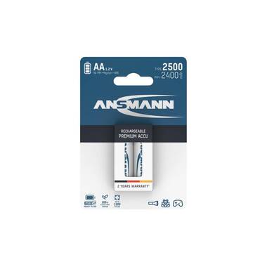 Ansmann Akku Typ 2500 NiMH AA 2500 mAh, 2 Stück