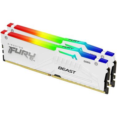 Kingston DDR5-RAM FURY Beast Weiss RGB 6000 MHz 2x 16 GB