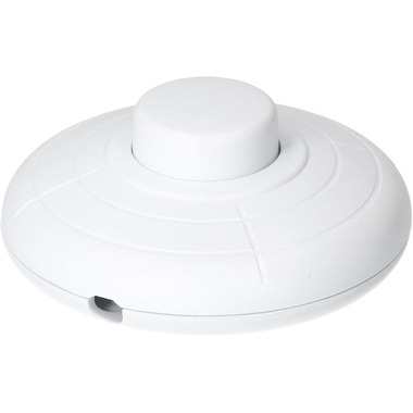 Max Hauri Fusstretschalter 1-Polig 70 mm, Weiss