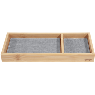 SIGEL Zubehörablage Eyestyle SA205 bambus/hellgrau 11x25cm