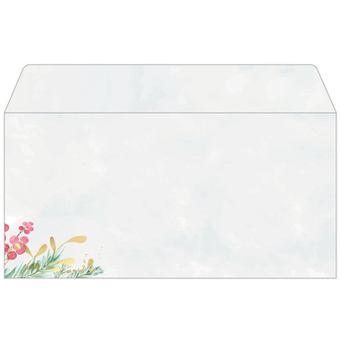 SIGEL Enveloppe Noël 11x22cm DU608 Magic Watercolor 25 pièces