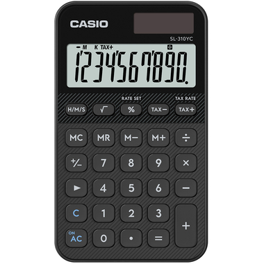 Casio SL-310YC Handheld Calculator Black 35674J