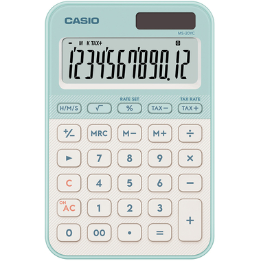 Casio MS-20YC calculator Desktop Basic Light Green