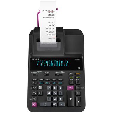 CASIO Calculatrice DR-200R noir